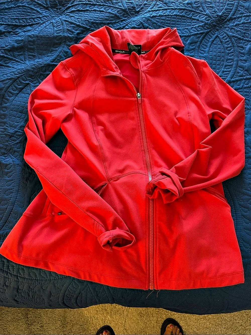 Spyder Women's Red Hooded Ski Jacket
